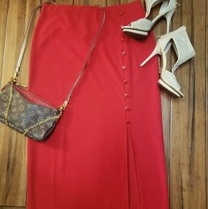 Red Pencil Skirt